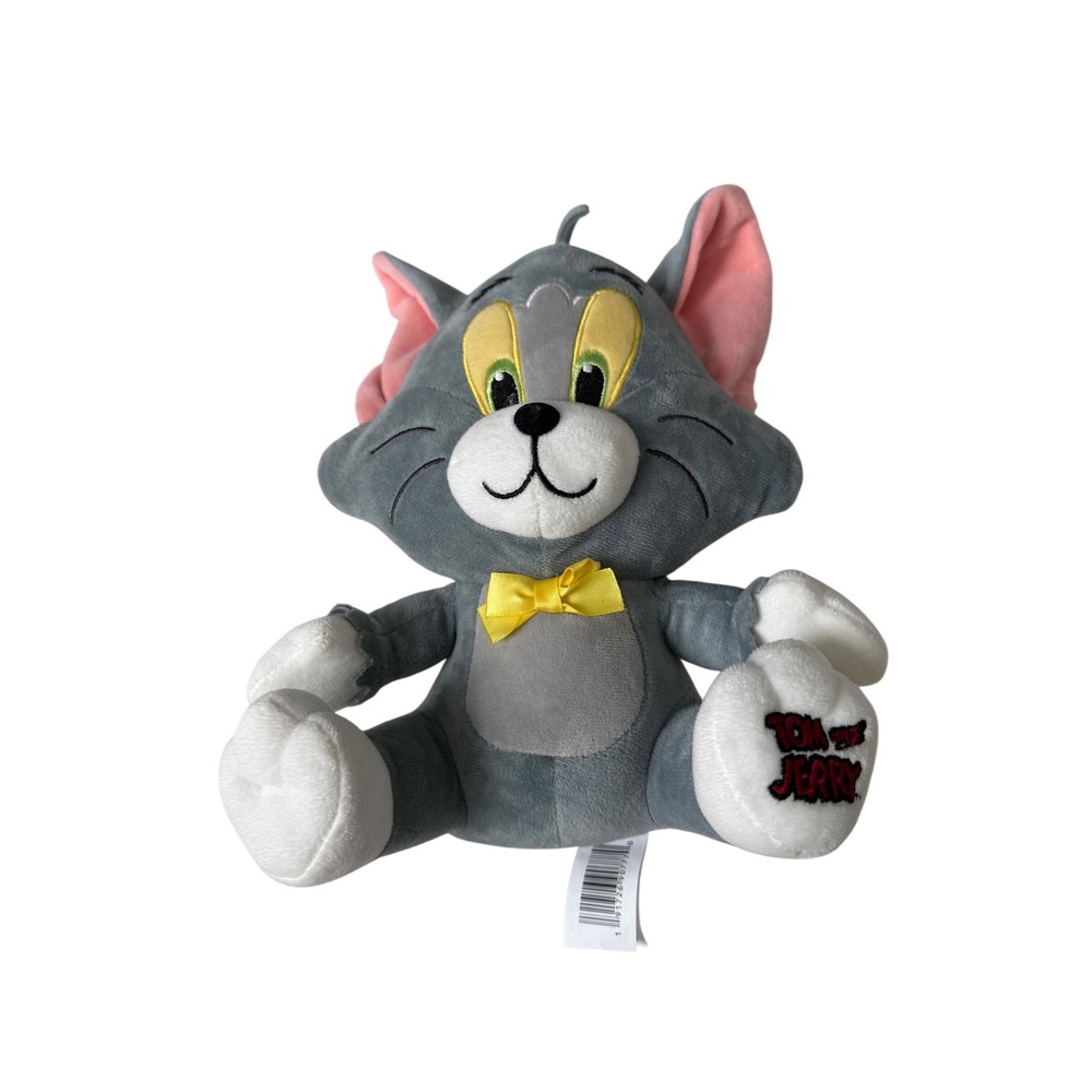 Tom and Jerry Tom Cat Plush 9" Grey Cartoon Network Stuffed Animal Toy Retro